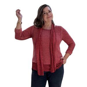 Cranberry crush 2 layer top